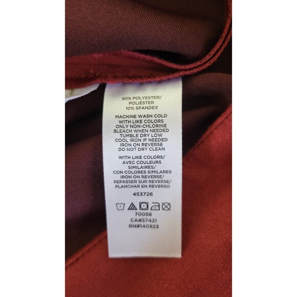 Women's LOFT Leggings in Faux Suede Red Pants - Picture 4 of 4